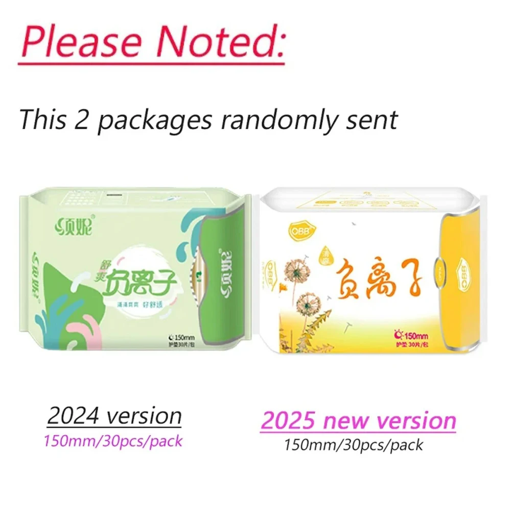 10Packs Anion Santitary Napkin Women Menstrual Pads Feminine Organic Panty Liners for Daily Use Health Care Sanitary Towels