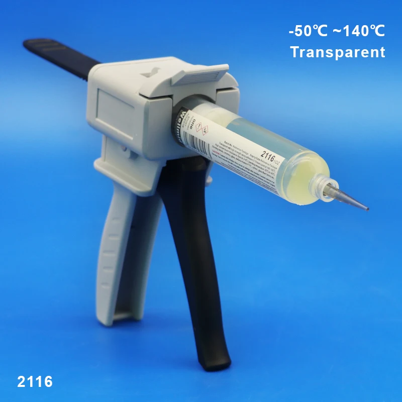 

Прозрачный однокомпонентный эпоксидный клей W2116 с высокой температурой 140 ℃ и маслостойкостью 1 унция, жидкий эпоксидный клей