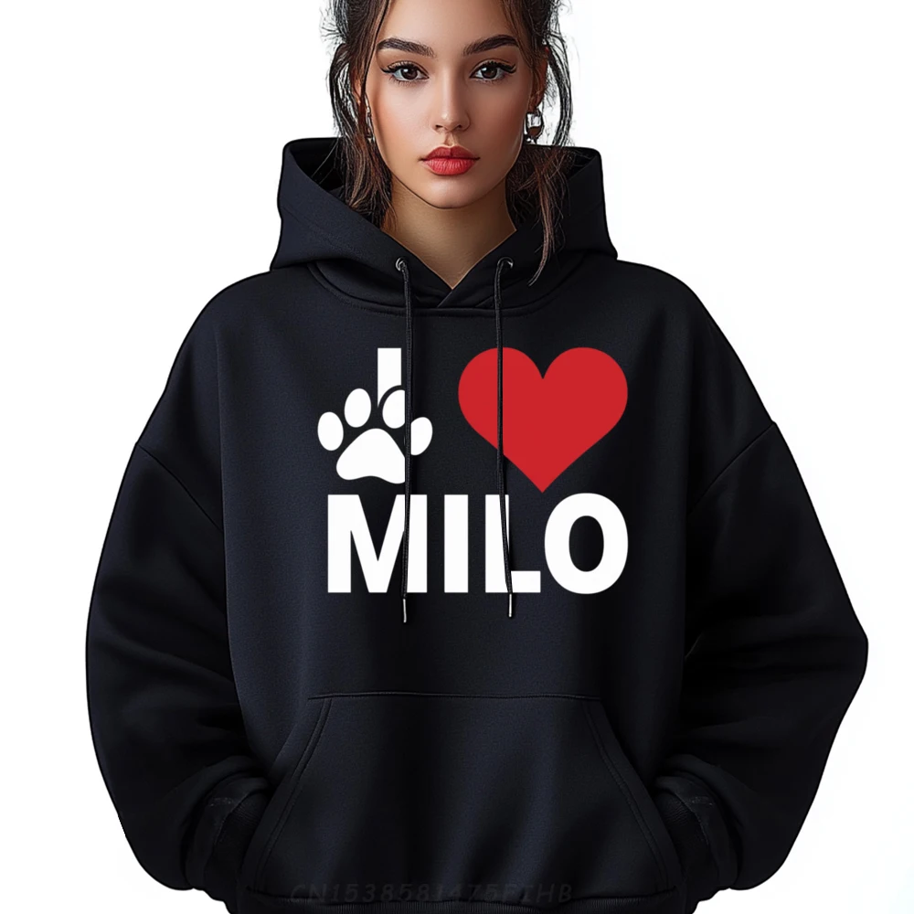 

Life Ist Better With Milo Cat Name Camisetas Graphic Pullover Hoodies Long Sleeve Pullover Hoodie