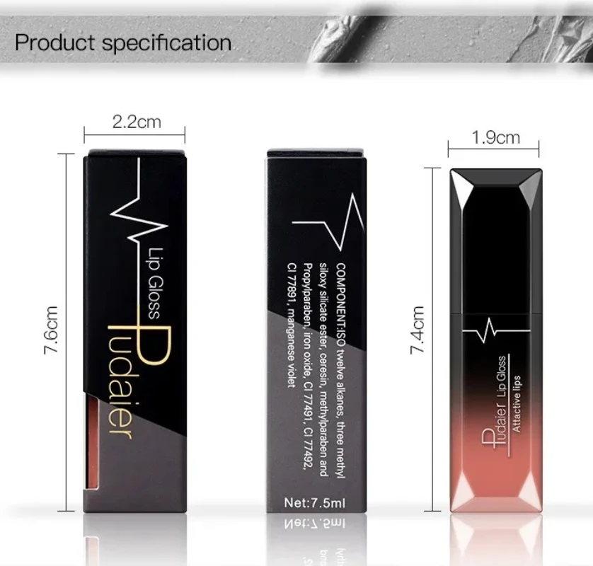 Envío Gratis, lápiz labial brillante de terciopelo mate desnudo, bálsamo labial, tinte de labios rojo Sexy, 21 colores, maquillaje de moda para mujer, regalo de Navidad