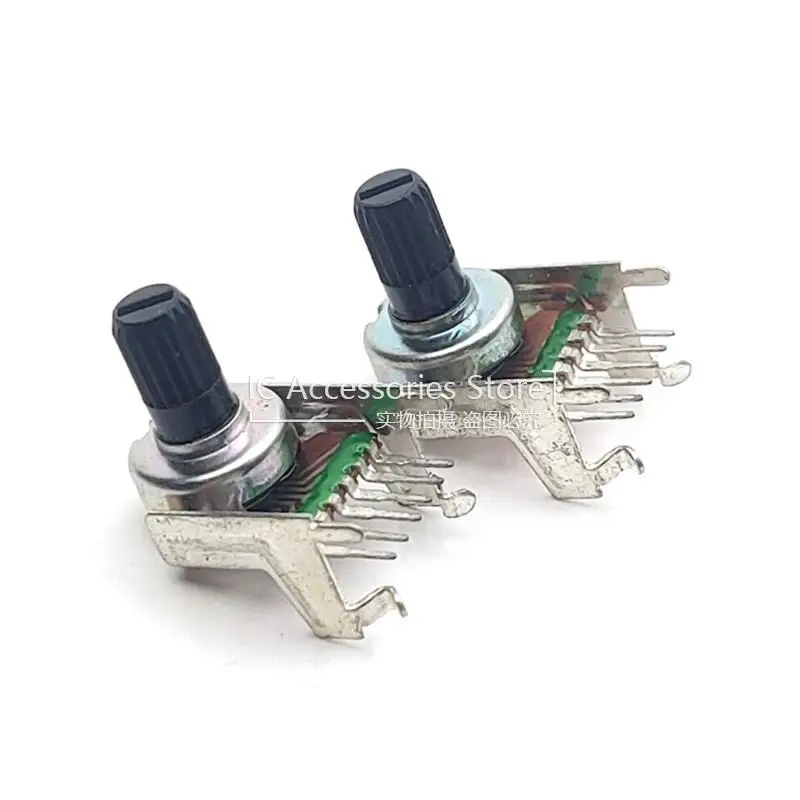 3PCS 1212 Type B503 Duplex B50K Audio Power Amplifier Volume Potentiometer 10MM Round Shaft Single Row 6 Pin