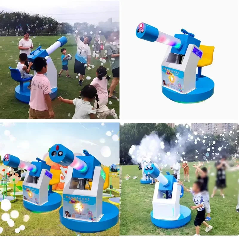 for Striking Color LED Light Fog Bubble Cannon Adjustable Mode LED Smoke Bubble Machine Suitable for Street Sale