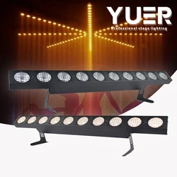 4PCS 10X30W COB LED bar light Strip Matrix DMX Warm/Cold/RGBW Optional DJ disco Stage light Wash Wall Light for Club Party show