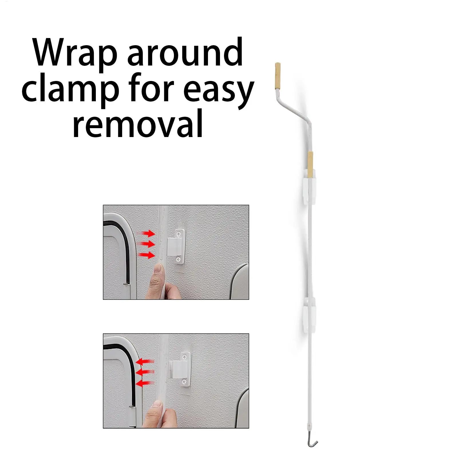 RV Awning Crank Handle Holder Sun Shade Support With Screws RV Awning Manual Crank Holder For Shops Food Trucks Outdoor