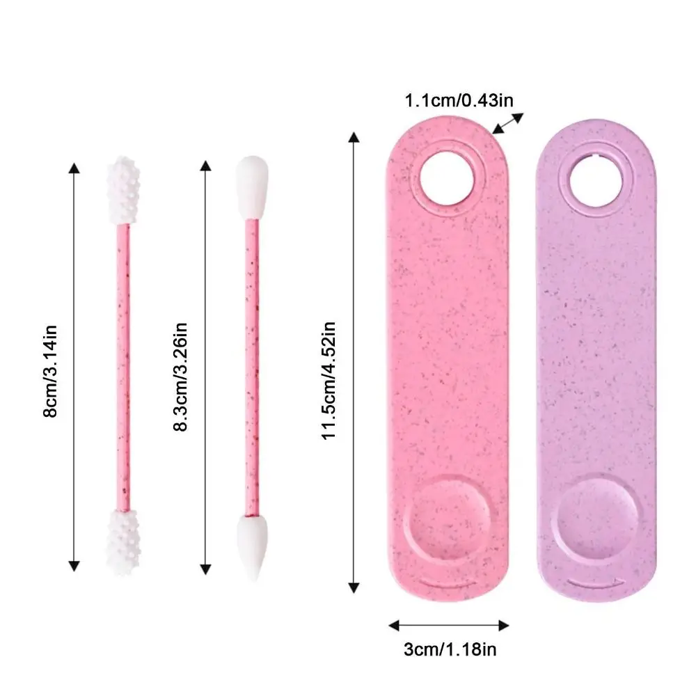 Ear Cleaning Soft Silicone Ear Cleaner Stick Mini Multifunctional Thin Cotton Swabs Safe Reusable Ear Swabs