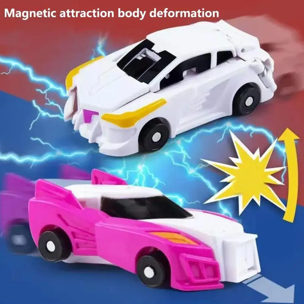 Unicorn Collision Transformation Car Toy Tianyi Pegasus Combination Separation Pull Back Transformation Robot Children's Toy Sim