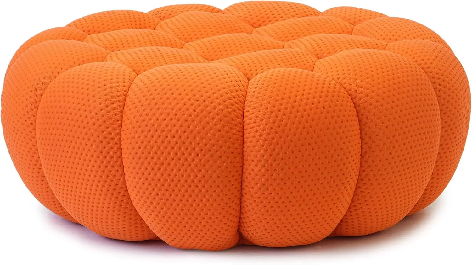 Bubble Sofa Couch, Modern Mesh Fabric Lazy Floor Couch Ottoman, Oversized Single Lazy Sofa, 3D Honeycomb Shape Curved Couch For