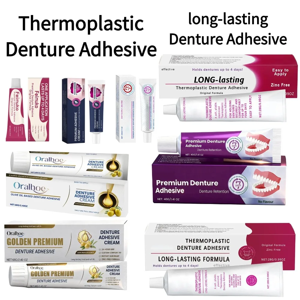 New Thermoplastic Denture Adhesive Long-lasting Denture Adhesive Odontologia Care Denture Improve Care Products Fixing Comf
