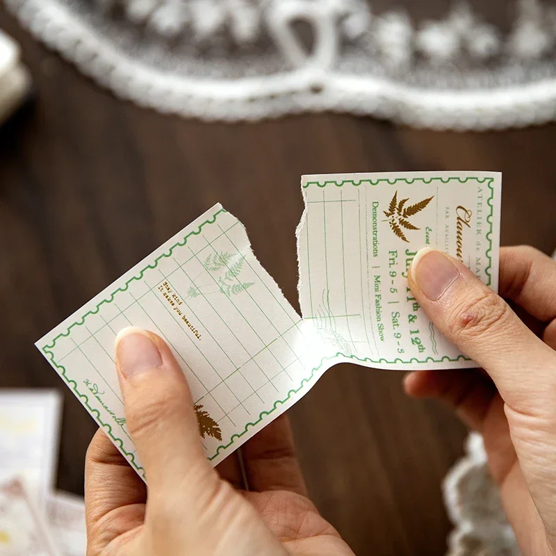 40Pieces Gold Bronzing Material Package note book handwritten Message Handbook bottoming Decorative Writing Pad