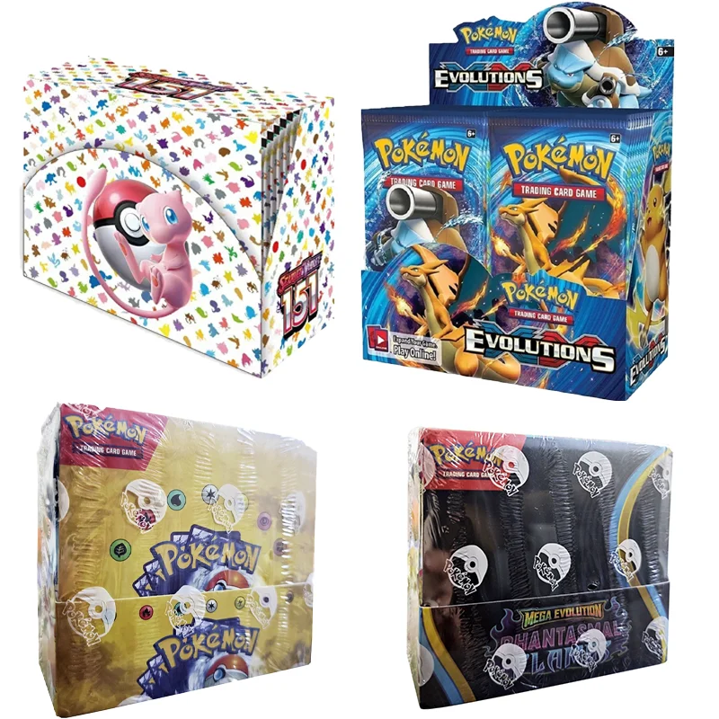 

Newest 324Pcs Pokemon Cards Sun & Moon XY Evolutions Pokemon Booster Box Collectible Tradiner Card Game toy for children