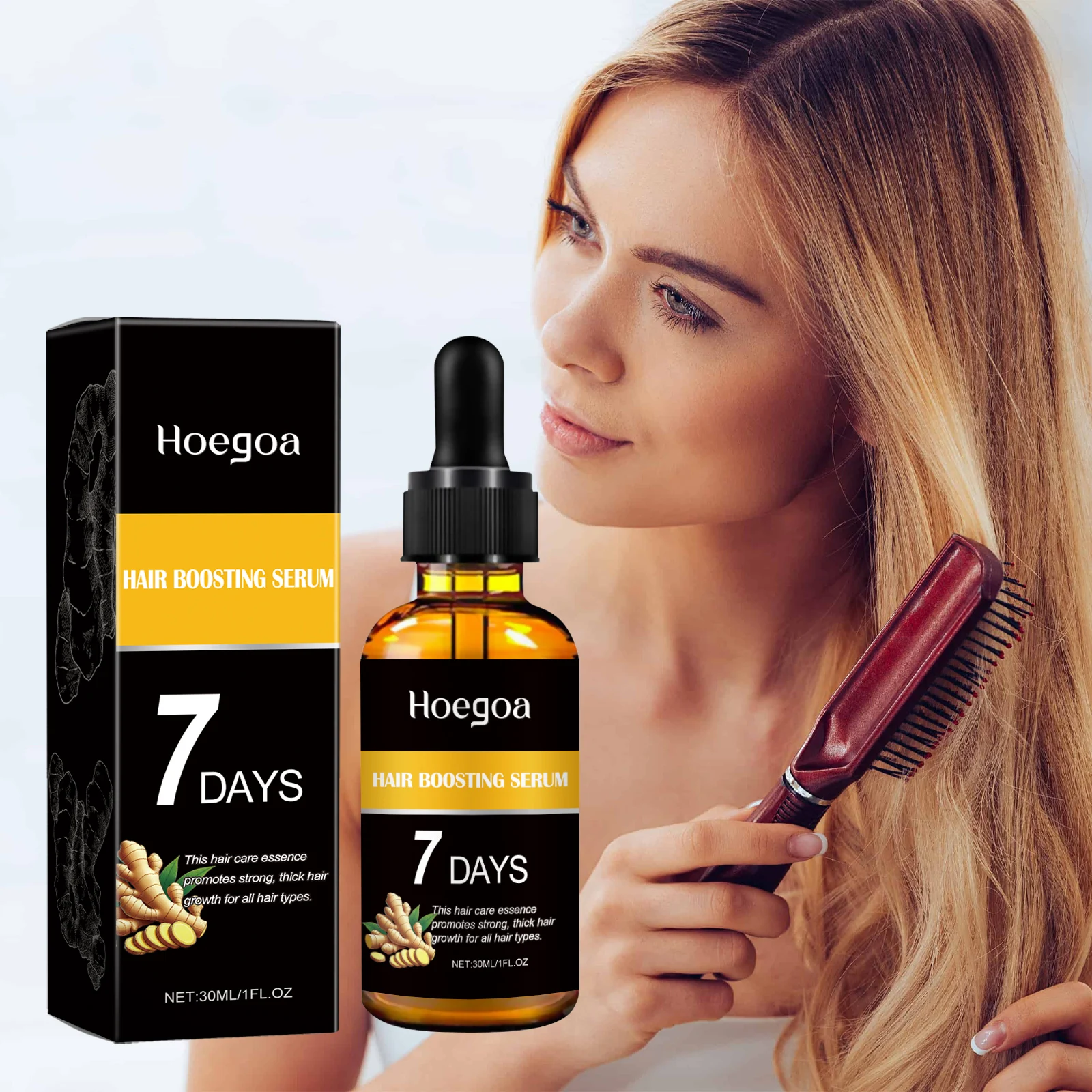 Hair Growth Serum Anti Hair Loss ผลิตภัณฑ์ป้องกันแห้ง Frizz เสีย Nourishing Root Repair หนังศีรษะผม Thicken Strengthening น้ํามัน