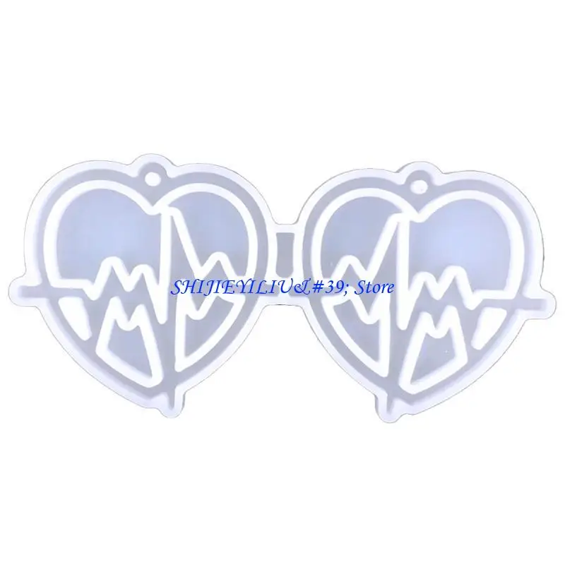 

E21F Silicone Love Bamboo Earrings Mold Crystal Epoxy Decorative Pendants Mold