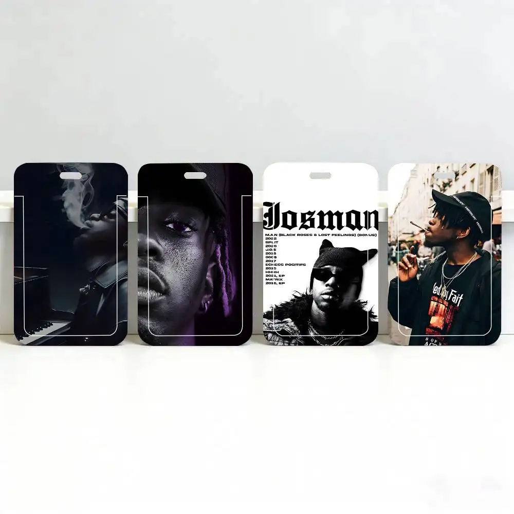 1pc Rapper J-Josman 000 Singer ID Card Sleeve School Card Access ID Card Bus Meal Card Protective Sleeve Easy Push
