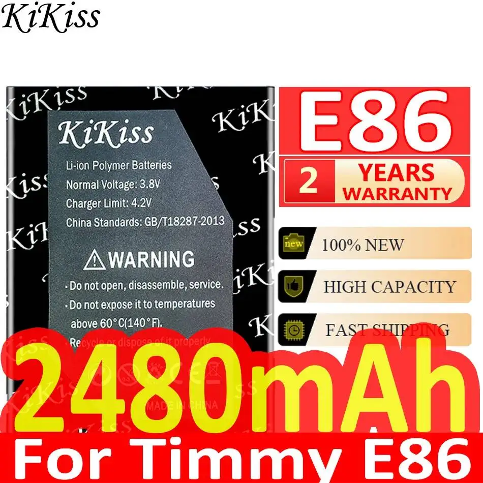 

Сменный аккумулятор премиум-класса 2480 мАч для мобильного телефона Timmy E86 с быстрой зарядкой