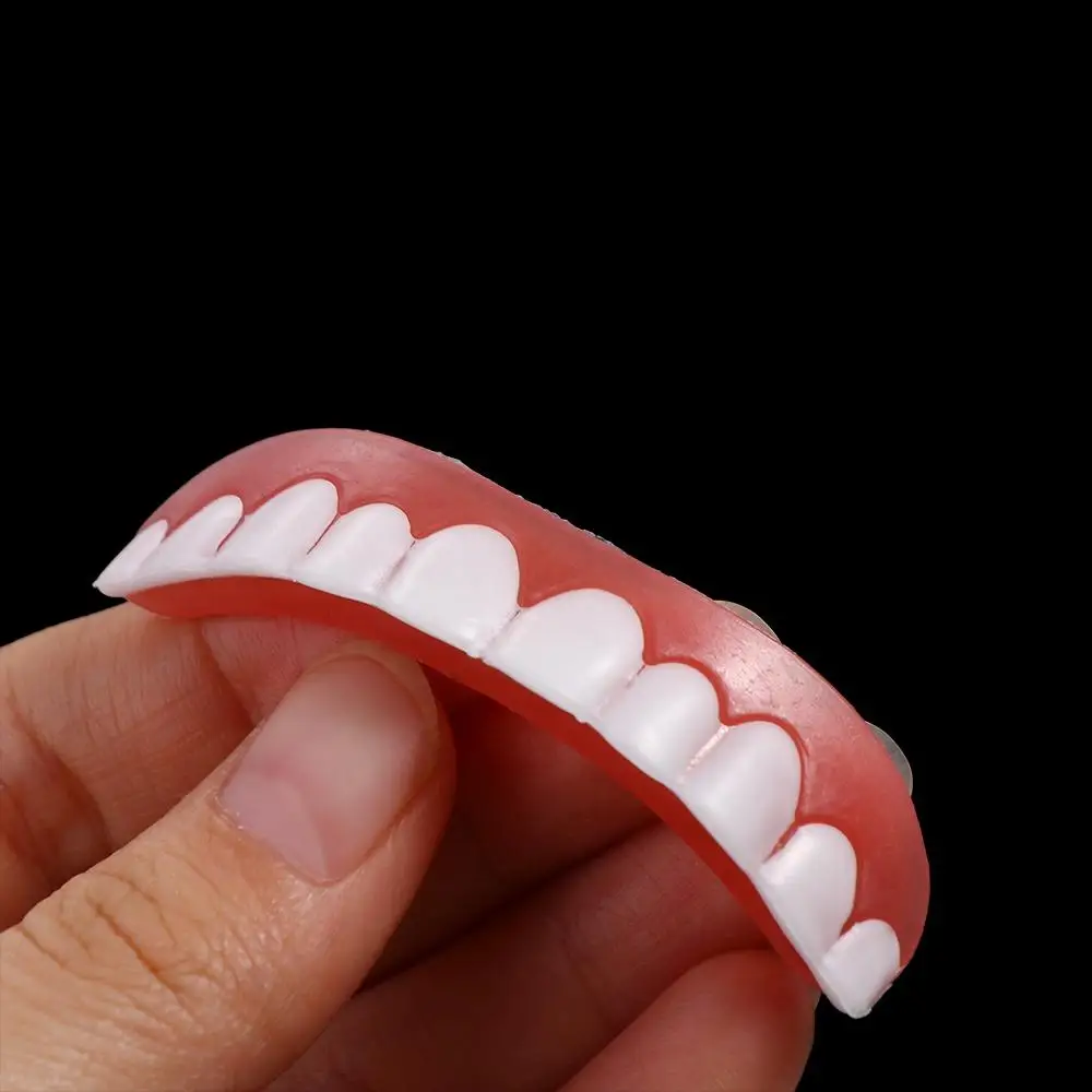 False Teeth Silicone Upper Lower Veneers Teeth Braces Dentures Paste Dentures Temporary Fake Tooth Fake Teeth Whitening Tool