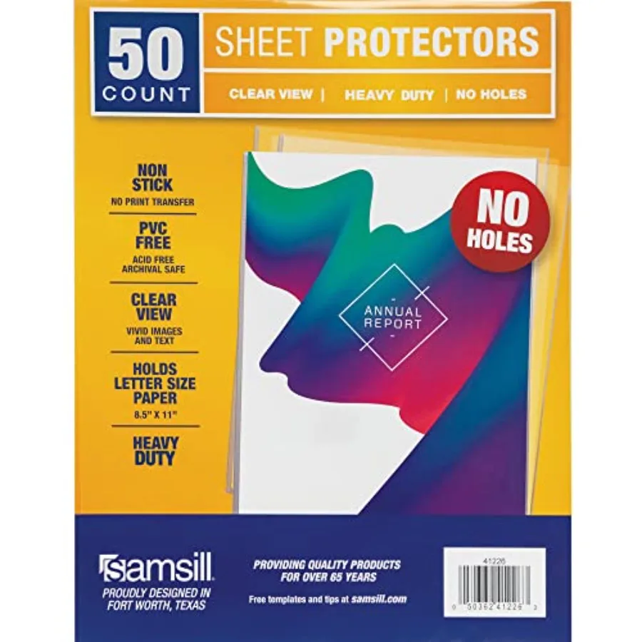 

No Hole Sheet Protectors