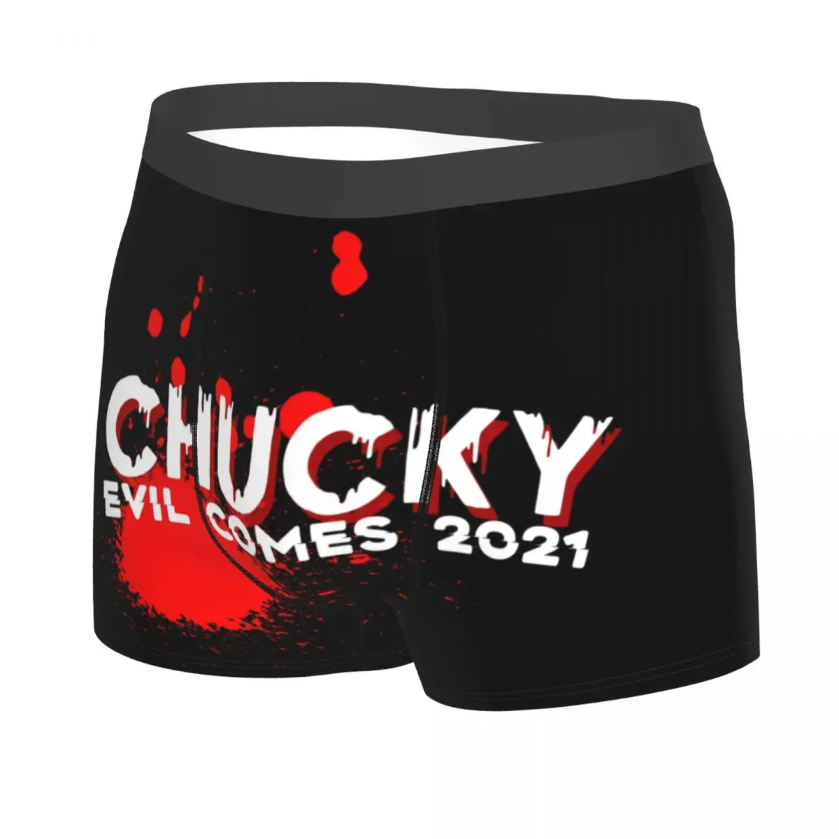 Custom Chucky Evil Comes 2021 Underwear Men Stretch Child's Play Scary Boxer Briefs Shorts Panties Soft Underpants For Male