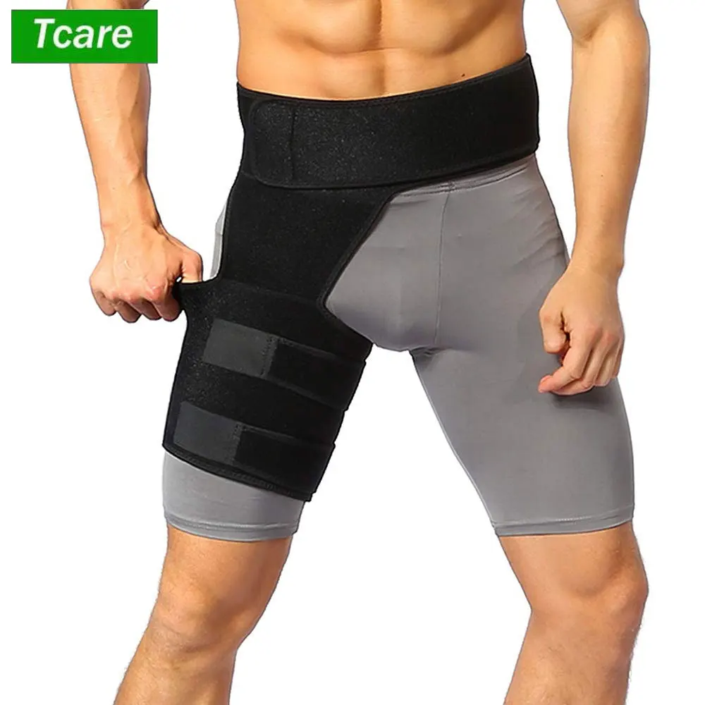 Professional Hip Brace Thigh Compression Sleeve | Hip Sciatica Pain Relief Device Brace, Hamstring Groin Compression Sleeve Wrap