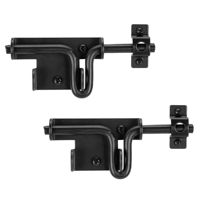 B04B-Heavy Duty Slide Bolt Gate Latch, Sliding Bolt Door Lock With Hanginglock Hole, Slide Bolt Hardware For Shed Door/Barn Door