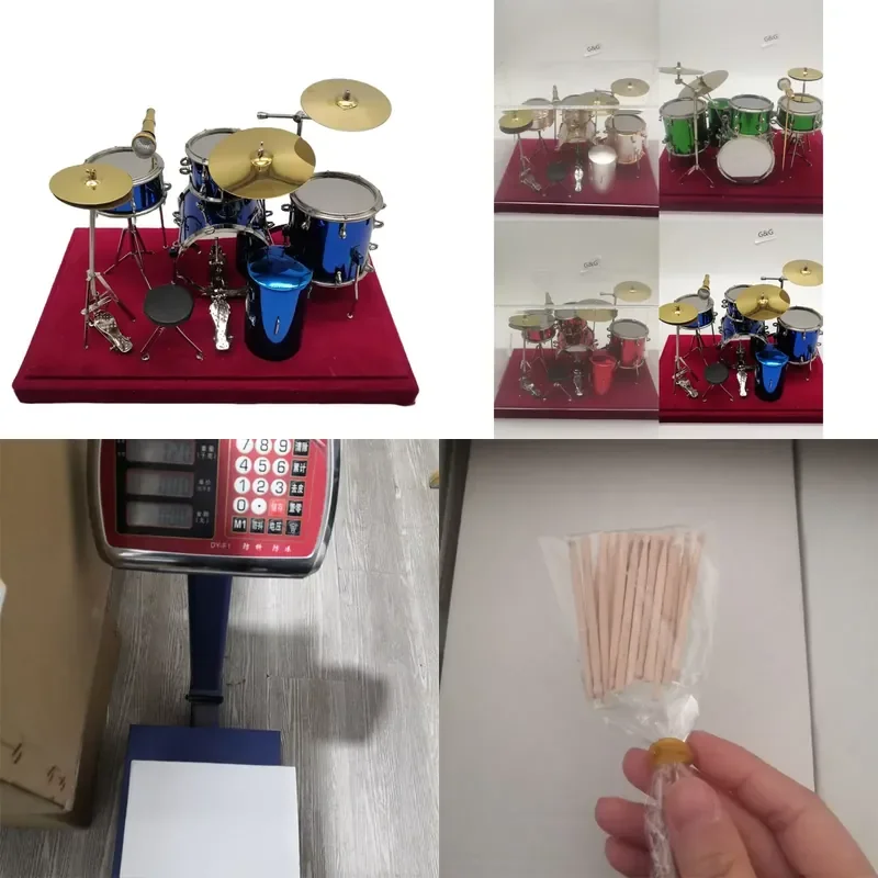 for  Mini Drum Set  Kids Children Musical Instrument Toy Percussion Educational