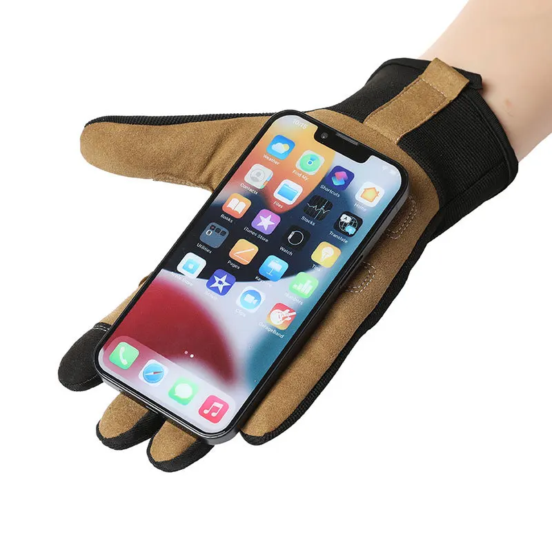 Multi-functional Outdoor Workwear Durable Anti-Slip Touchscreen Gloves - Adjustable Fit for Men and Women