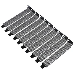 5/10Pcs New black PCI slot cover dust filter blanking plate hard steel