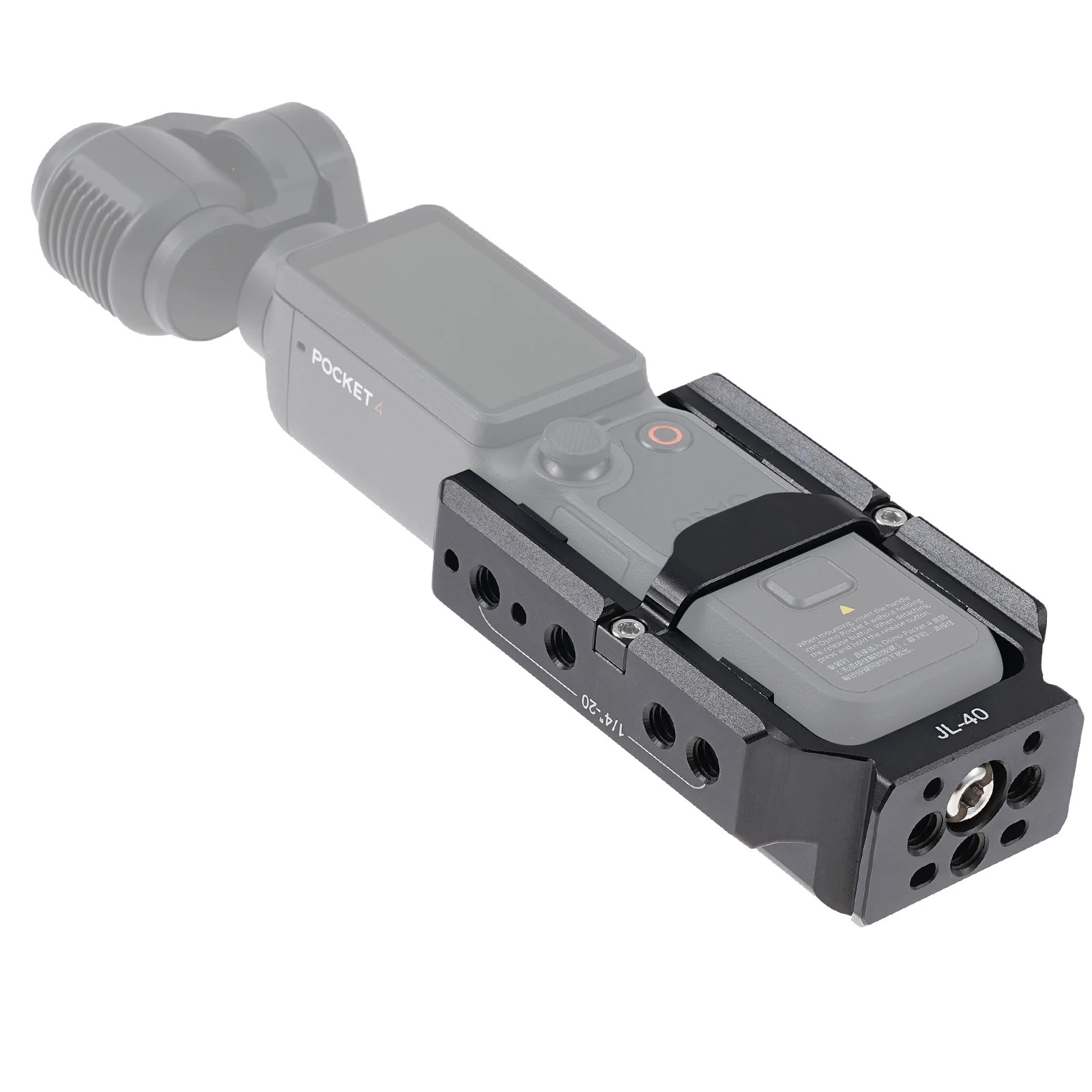 FOTGA Käfig für Pocket 3/4/4P Erweiterungsadapter Zubehör für DJI Osmo Pocket 3 Aluminium-Schutzkäfig Metallhalterungsadapter – Detail 23