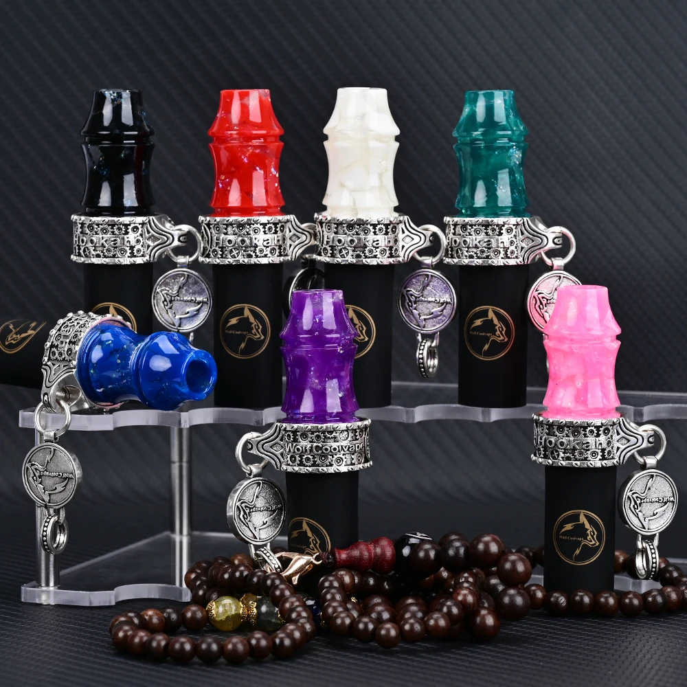 Wolfcoolvape Hookah Mouthpiece Resin For Sheesha Chicha Narguile Shisha Accessories Silicone Hang Rope Strap Mouth Tips