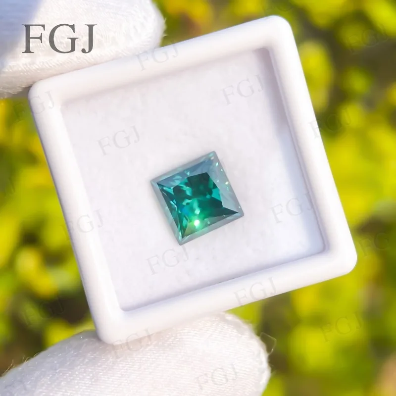 0.5-10CT Premium Moissanite Loose Beads Green Multi-Shapes VVS1 for Engagement Rings Earrings Necklace Jewelry Making Design