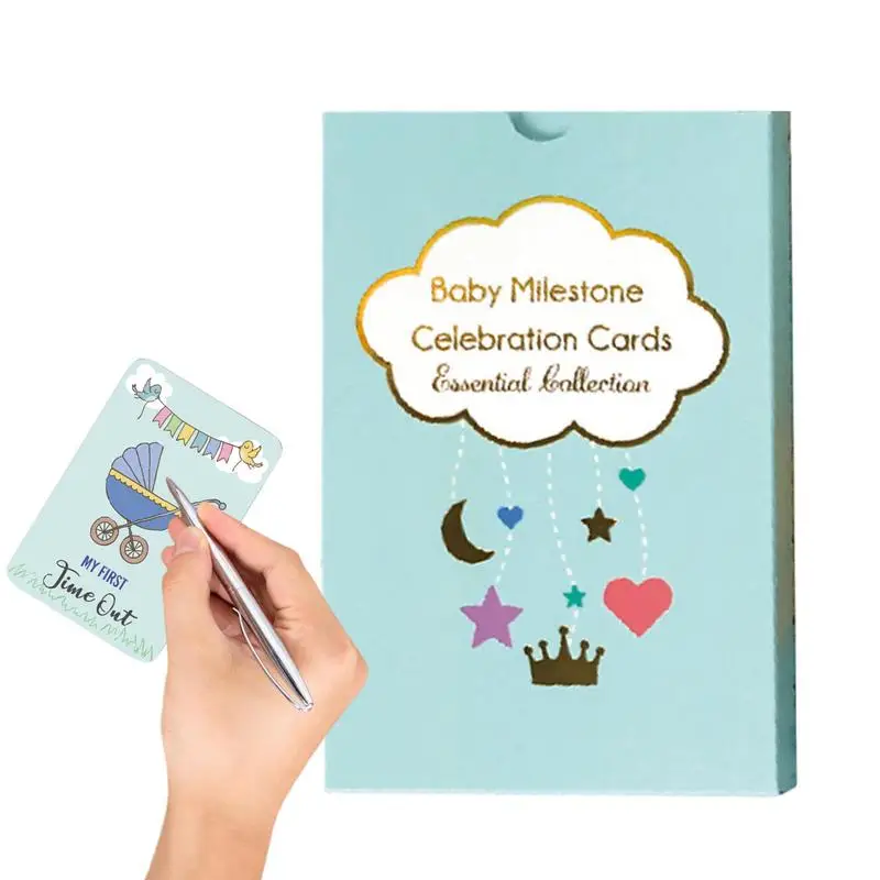 Monthly Kids Milestone Colorful Months Signs 50x Funny Photography Prop Baby Shower Decorations For Parties