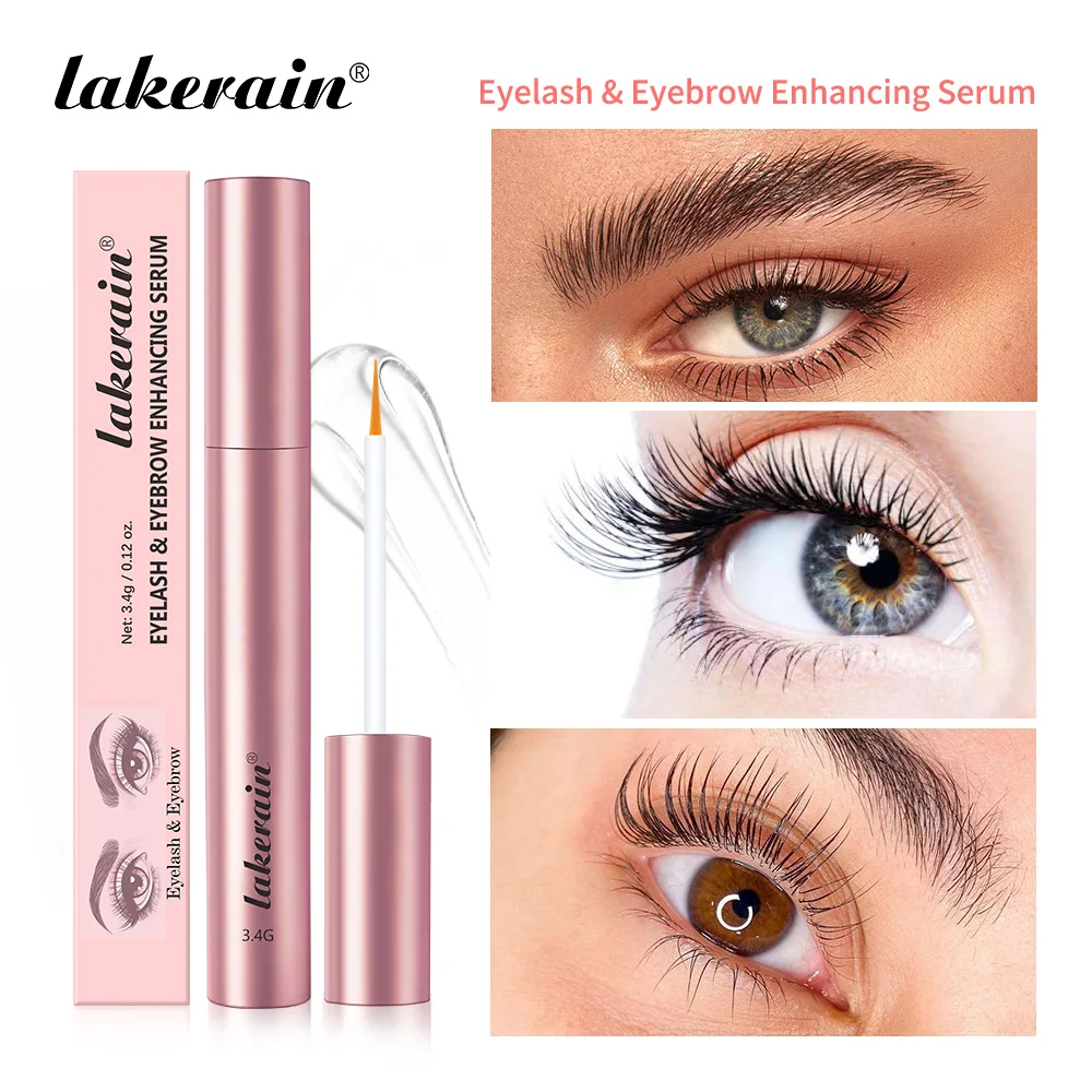 Lakerain Eyelash&Eyebrow Enhancing Serum Rapid Growth Serum 2-in-1 Effectively Nourishes Eyelashes And Eyebrows Tint Cosmetics