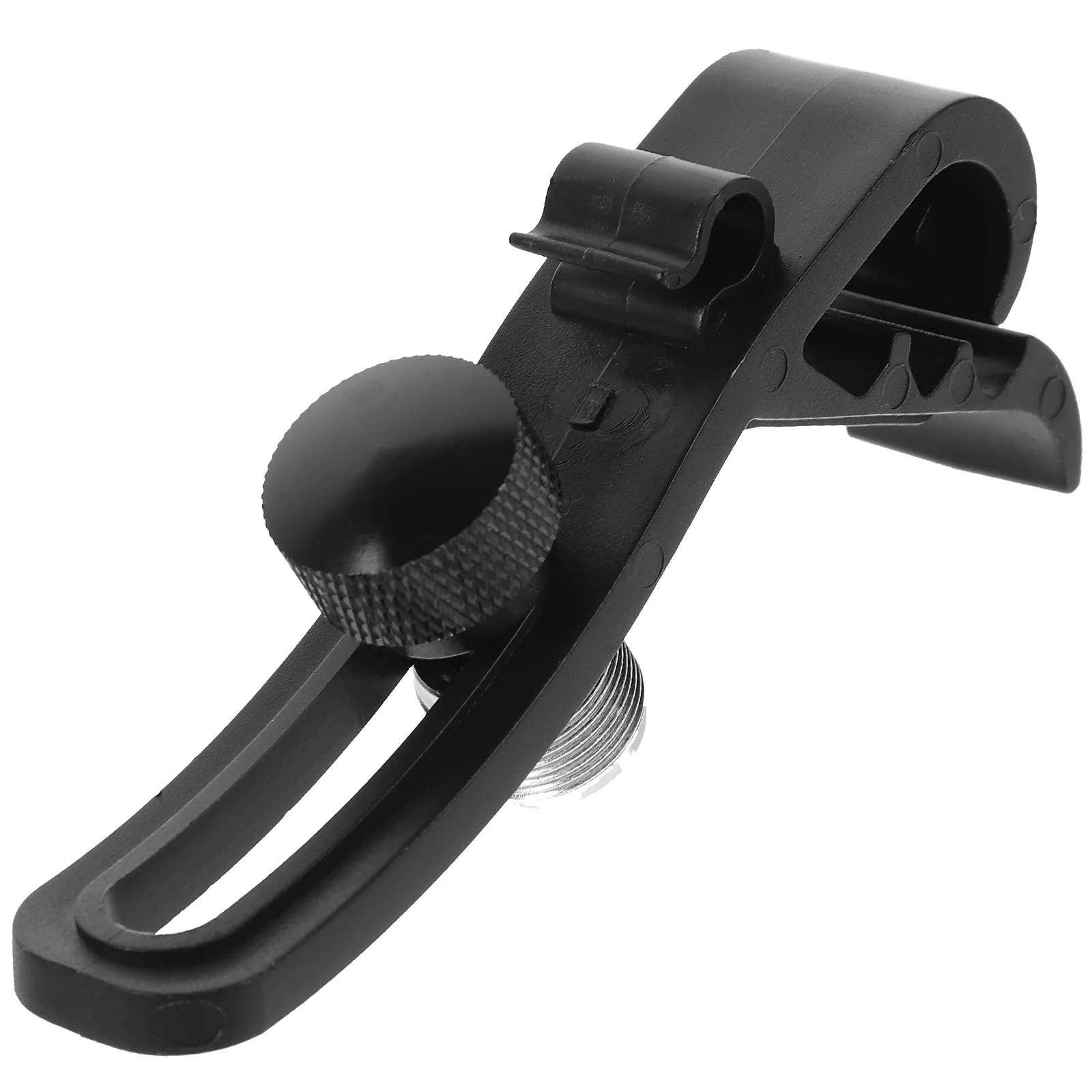 

Drum Mic Clamp Black Plastic Adjustable Holder For Snare Tom 5/8 Inch Thread Compatible With Microphone Clips Stands Mounting