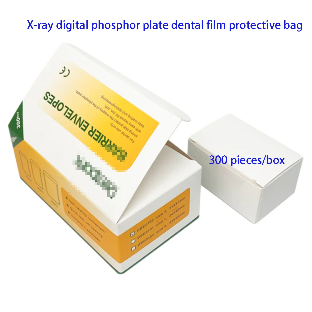 300PCS/Box Disposable Dental X Ray Film Phosphor Plate Protective Pouch Cover Bag X-ray digital phosphor plate protective bag