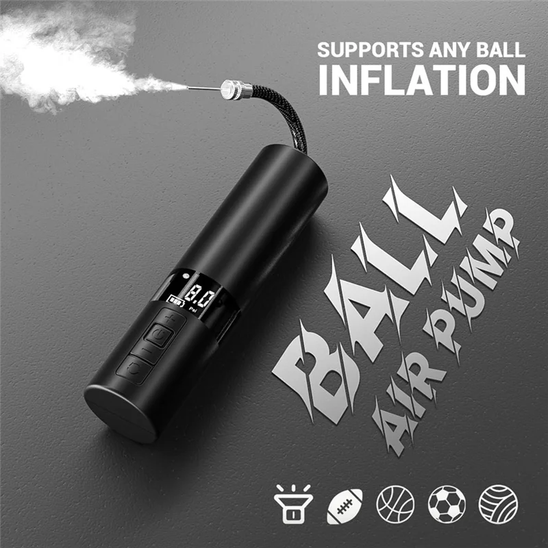 

-A03R 12PSI Smart Air Pump With Precise Pressure Gauge And Digital LCD Display