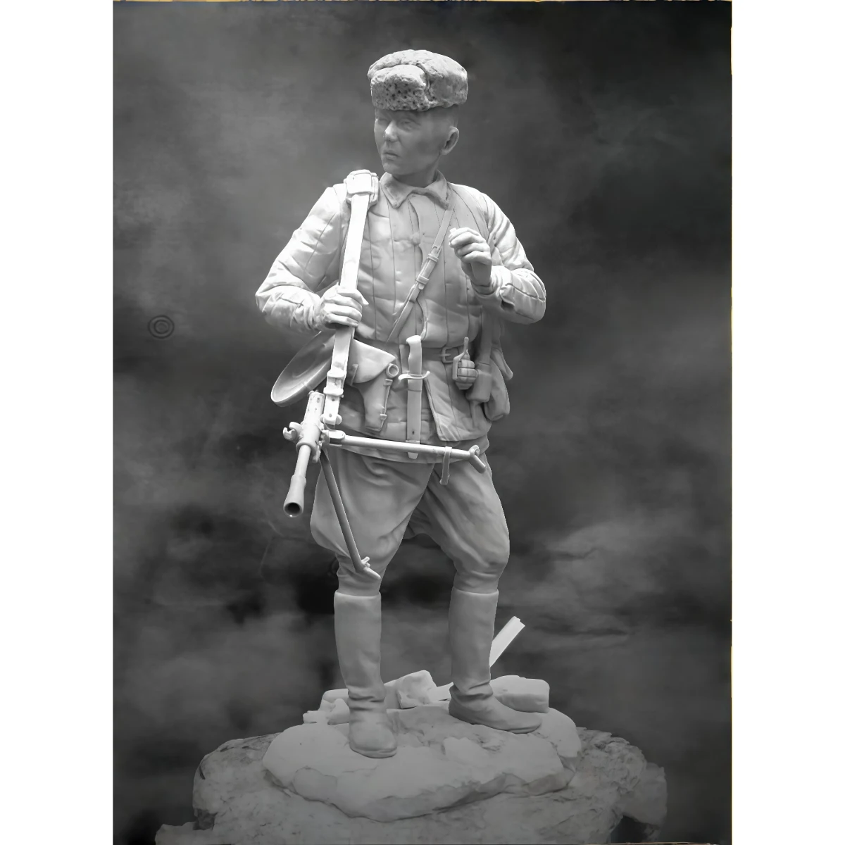 Kit de modelo de resina de 75mm sem pintura, tema militar, operário do Exército Vermelho da Segunda Guerra Mundial, GK sem montagem e sem pintura, 1680R