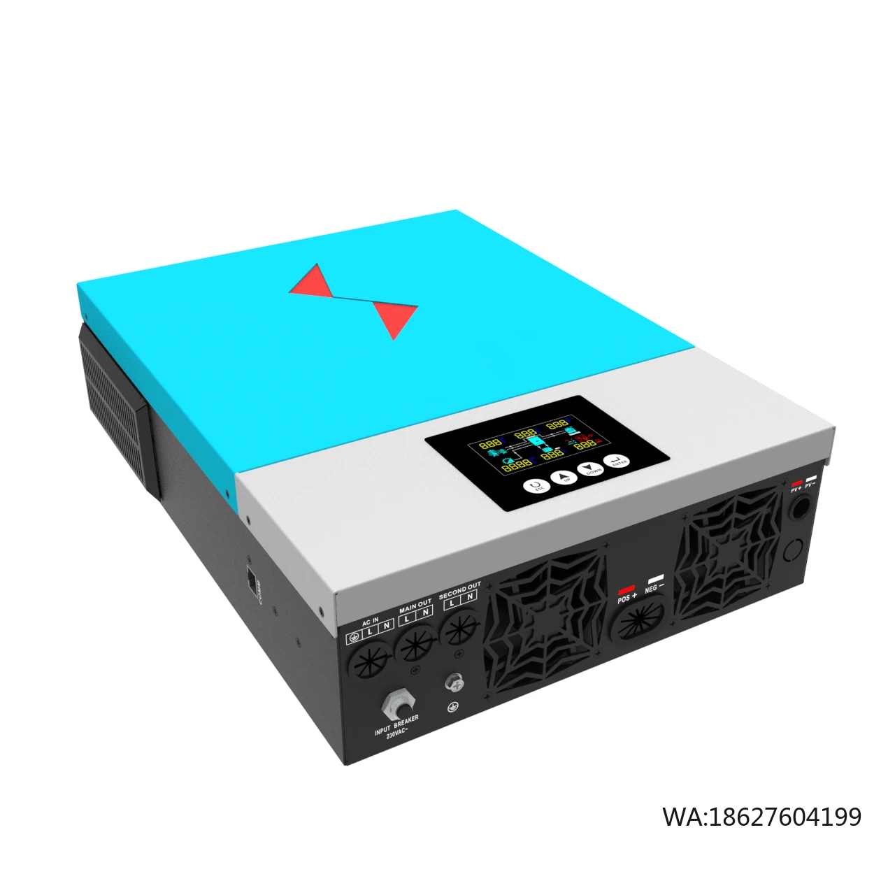 

Solar Microinverter AC 110V 6.2Kw 6200W Hybrid Inverter with MPPT Controller Single Output LCD Display for Solar Home System