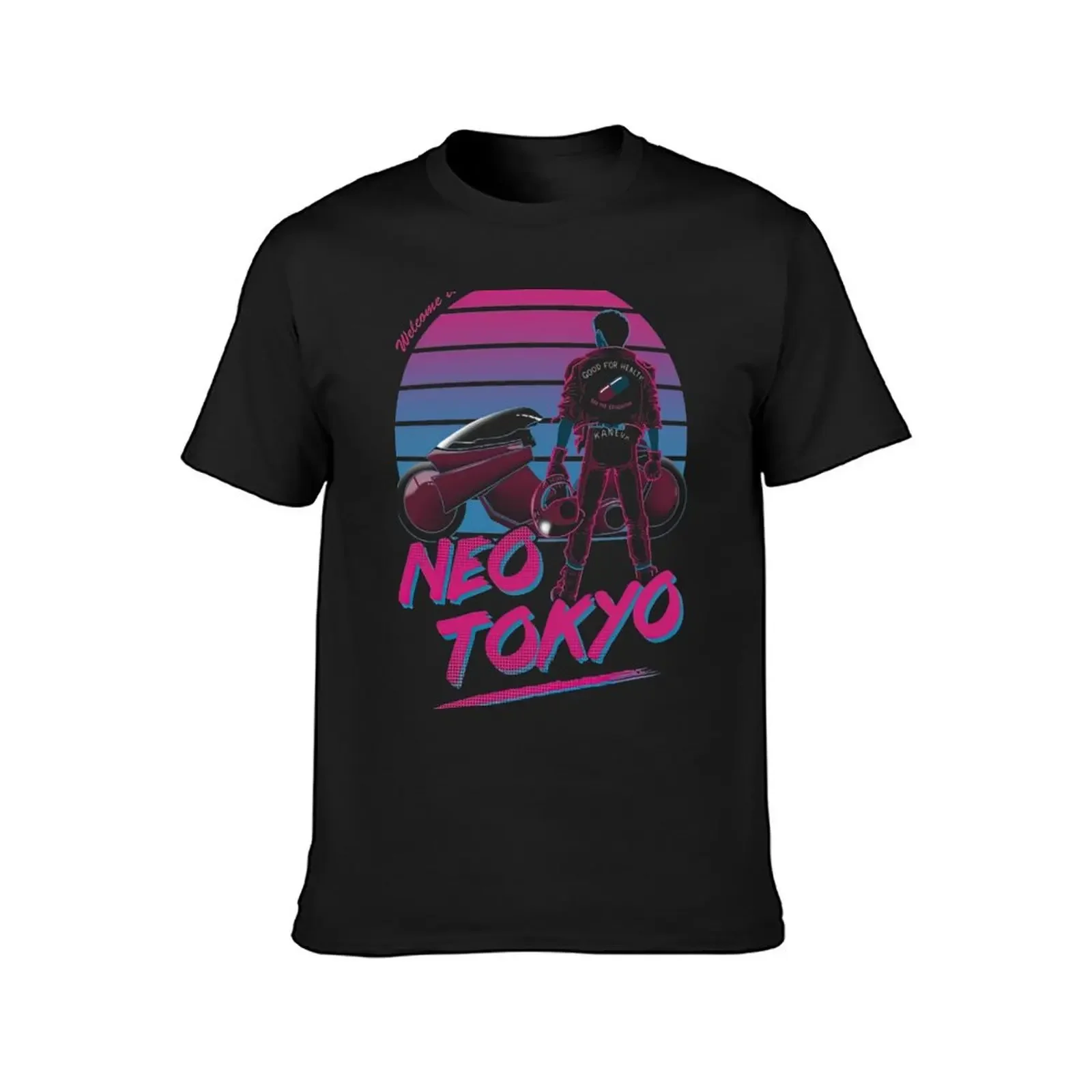 Akira Welcome To Neo Tokyo T-Shirt vintage clothes oversized graphic tee customs t shirts for men cotton