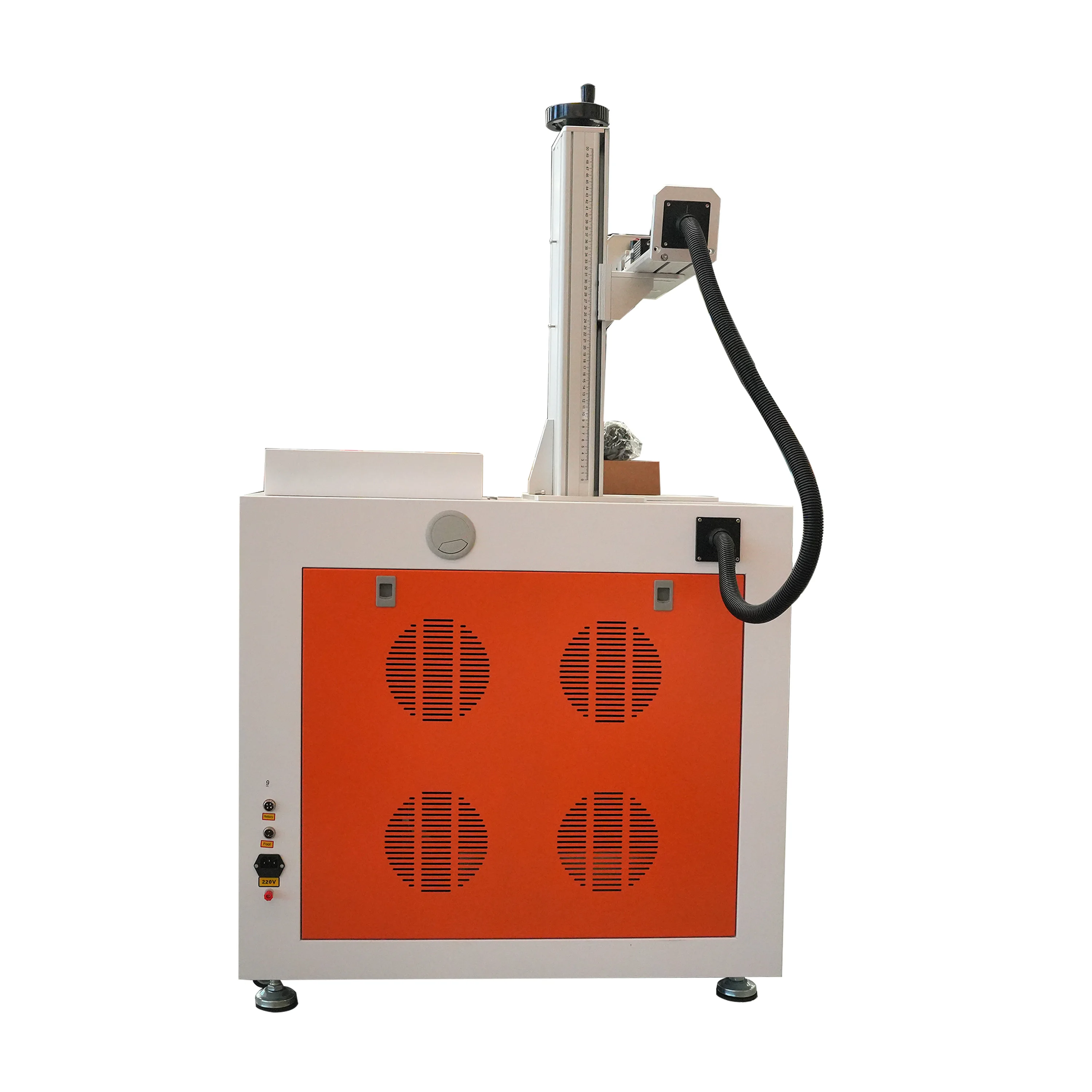 Mesin Penanda Laser Serat Kabinet Pabrik 30W 50W 100W untuk Penandaan Logam Keramik Batu Giok Handuk Mesin Pengukir Laser