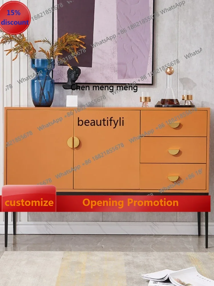 

ss7304 Light Luxury Home Entrance Cabinet Minimalist Modern Sideboard Cabinet Italian Living Room Partition Wall Cabinet