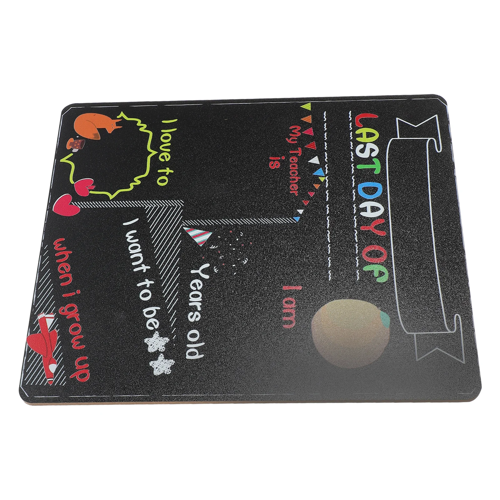 

Back to School Chalkboard Sign First Day Posters Preschool Kindergarten School Board Wooden Sign Safe Wear Resistant Lightweight
