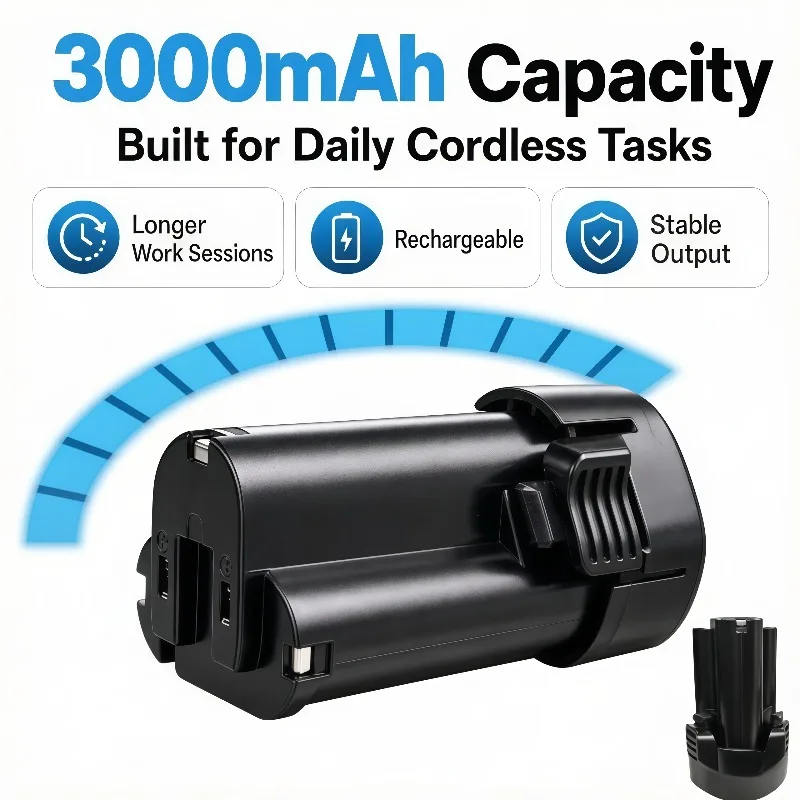 10.8V=12V 3000mAh lithium battery cell compatible with Makita cordless screwdriver polishing machine, battery replacement