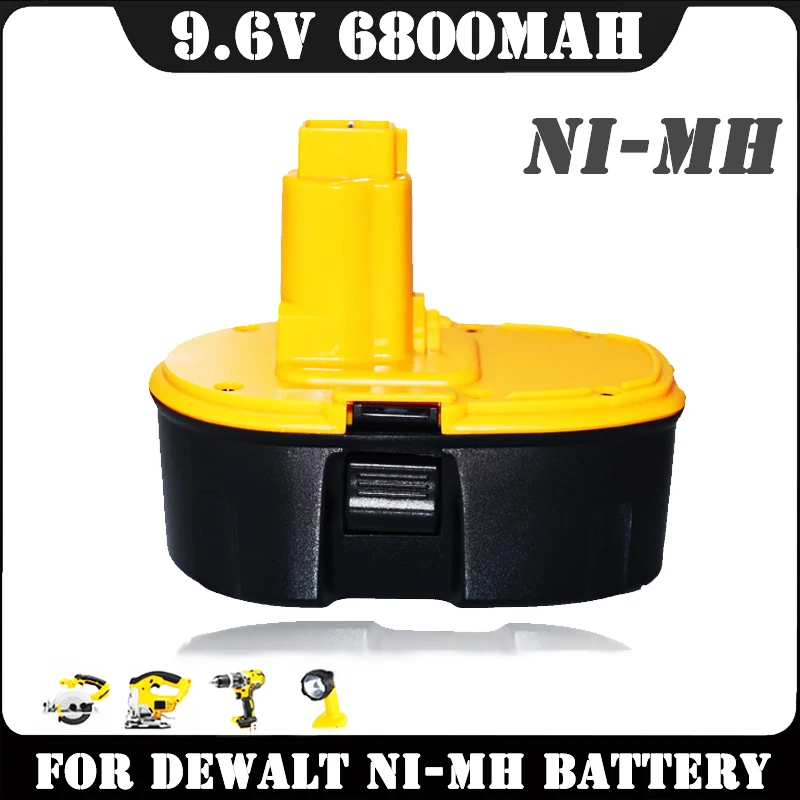 

18V 6800mAh NiMH Battery For dewalt xr DE9039 DE9096 DE9098 DE9503 DC212 DC330 XRP Cordless Drill Replacement Cell