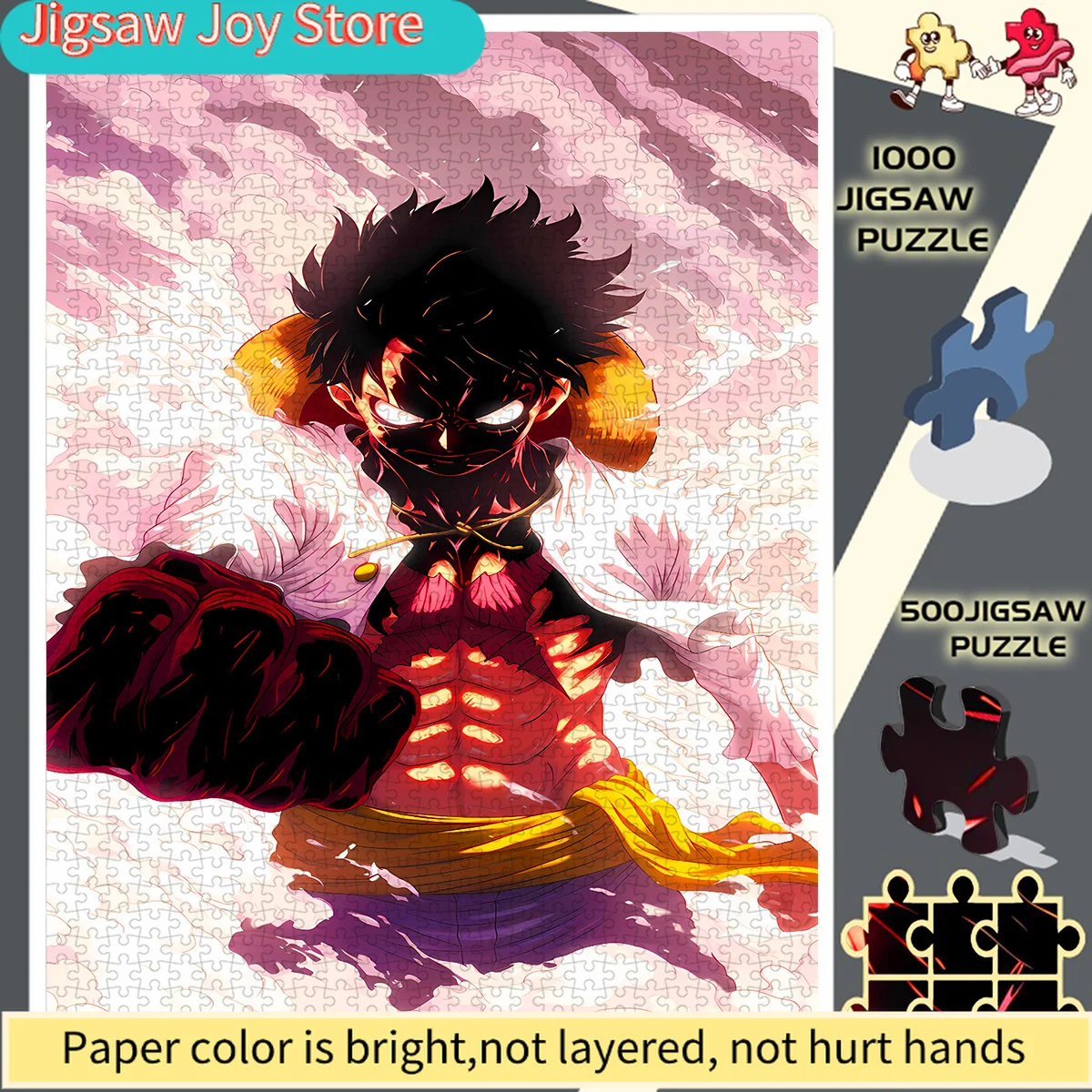 

Luffy Domineering Awakening Violent Posture Frameless Enthusiast'S Perfect Choice Paper Puzzle - Educational Puzzle - Interact