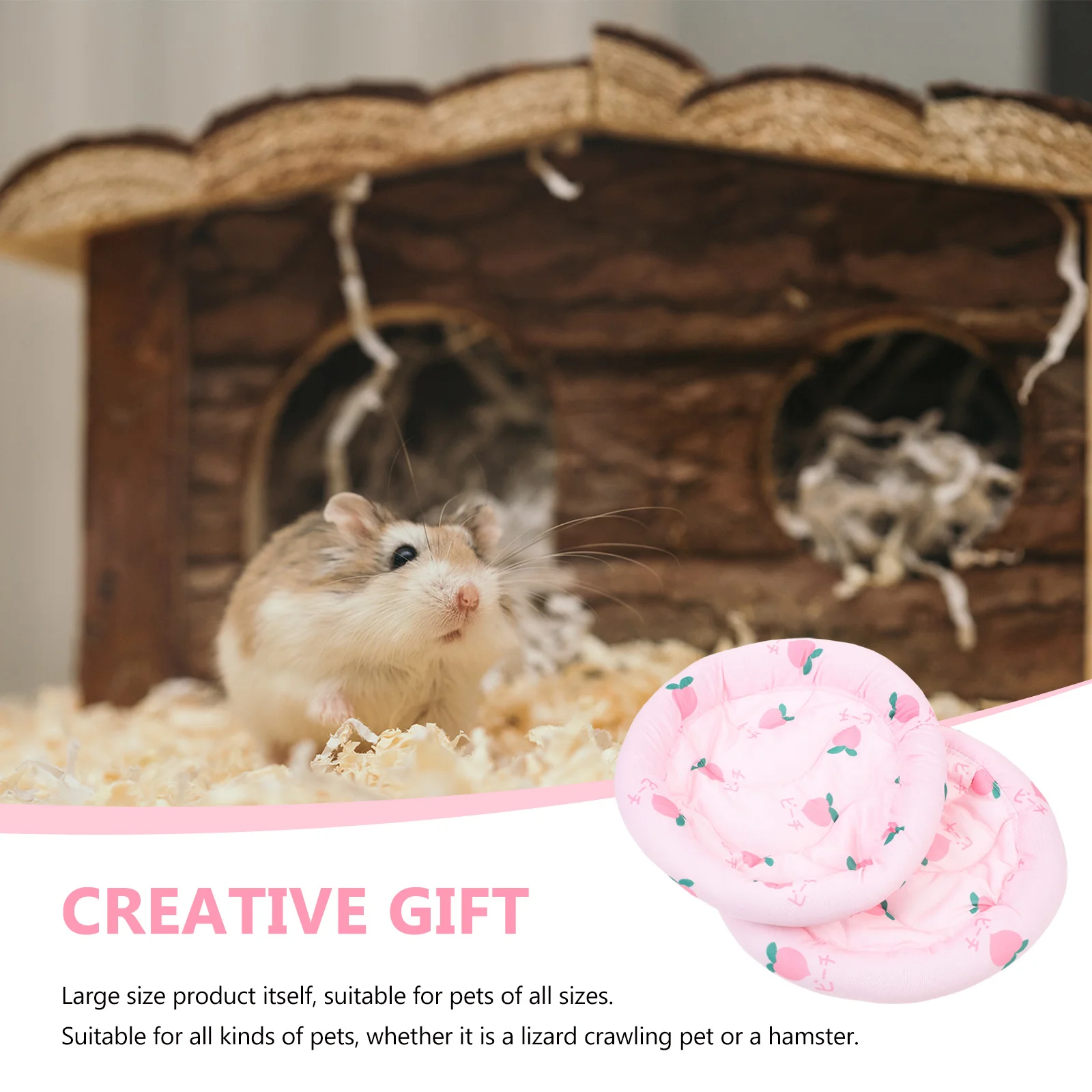 2 Pcs Hamster Pad Guinea Pig Bed Rabbit Summer Sleeping Pet Mat Ice Silk Cushion Small Floor Chinchilla Toys Animals