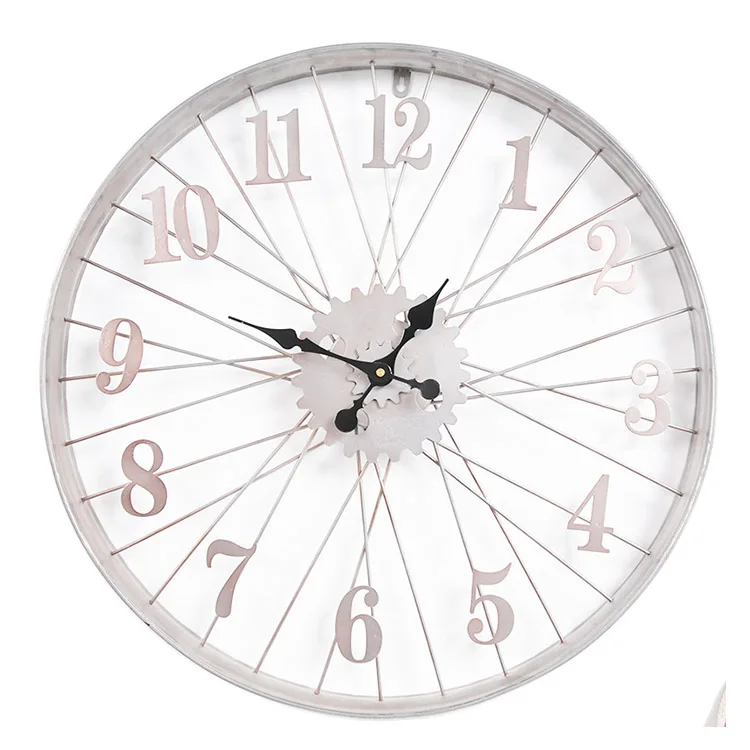 &c 60cm Large Dropshipping Products 2024 Modern Luxury Wall Hanging Clock Decorative Metal Wall Watch Clock Home House Decor