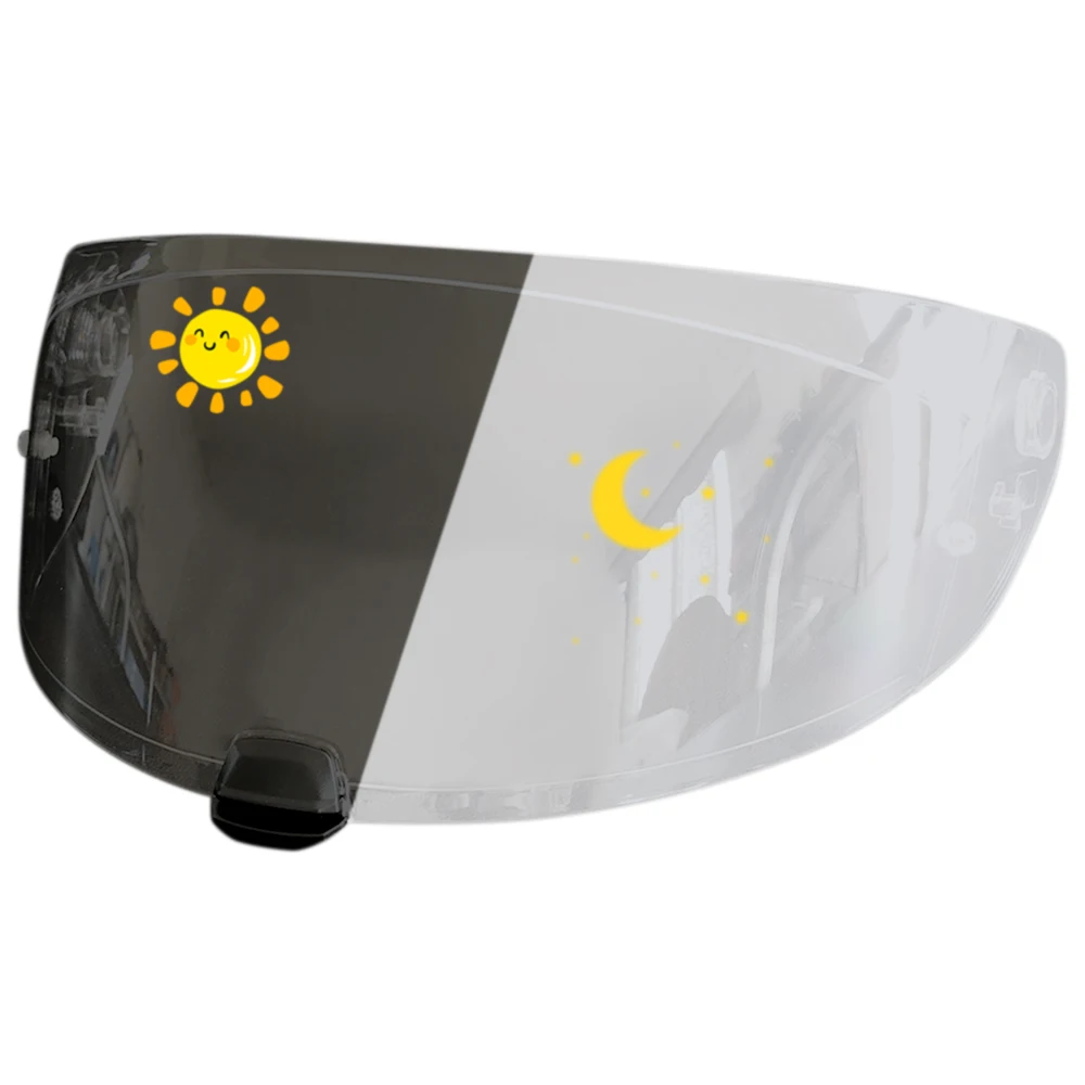 

Motorcycle Helmet Visor goggles hromic Tea black Automatically Darkens Lens For HJC I70 I10 Helmet Photochromic Visor
