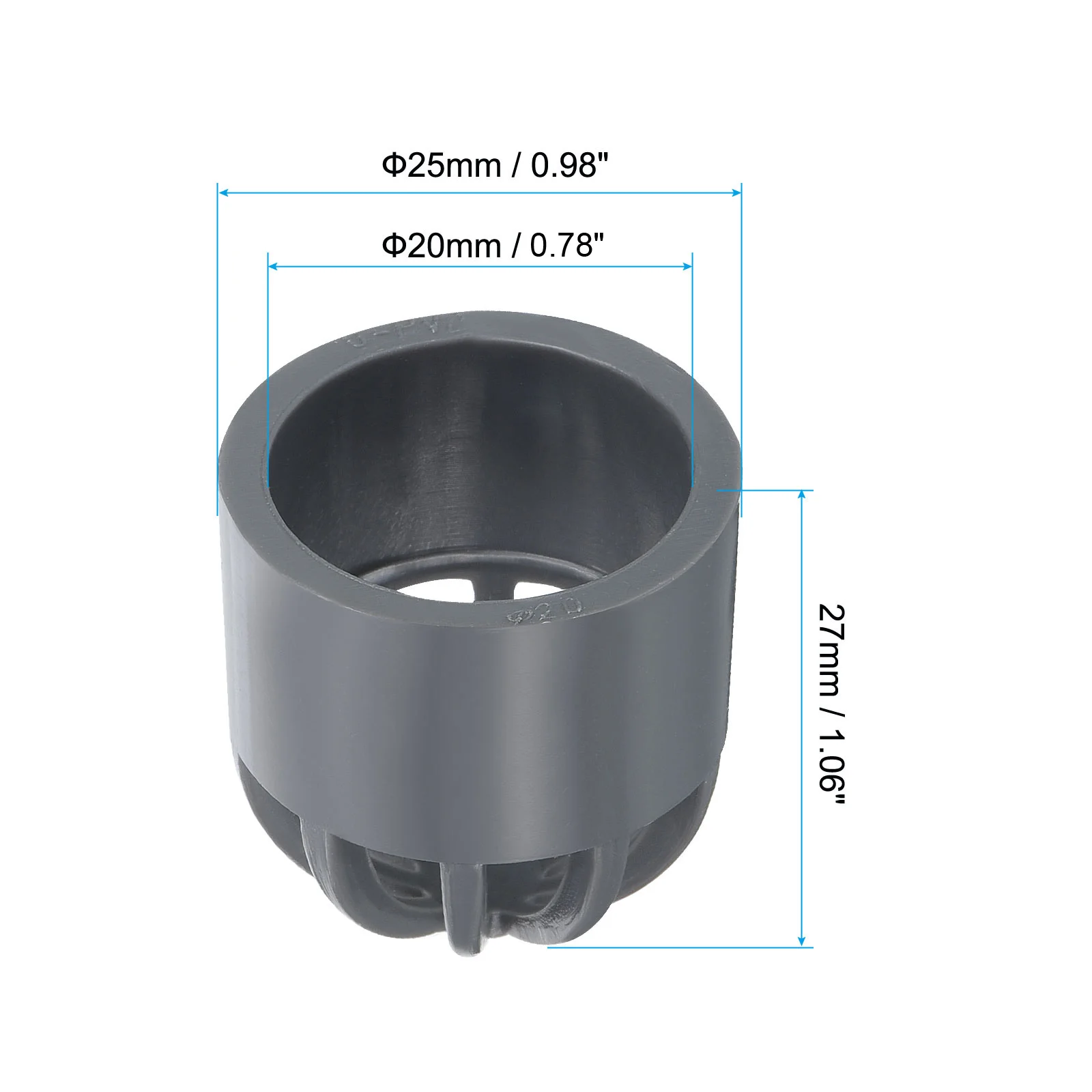 1/2/3/4Pc Atrium Drain Grate Cover Round Outdoor Sewer Drain Pipe Fitting Adapter Connector Floor Drain for Drainage System Gray