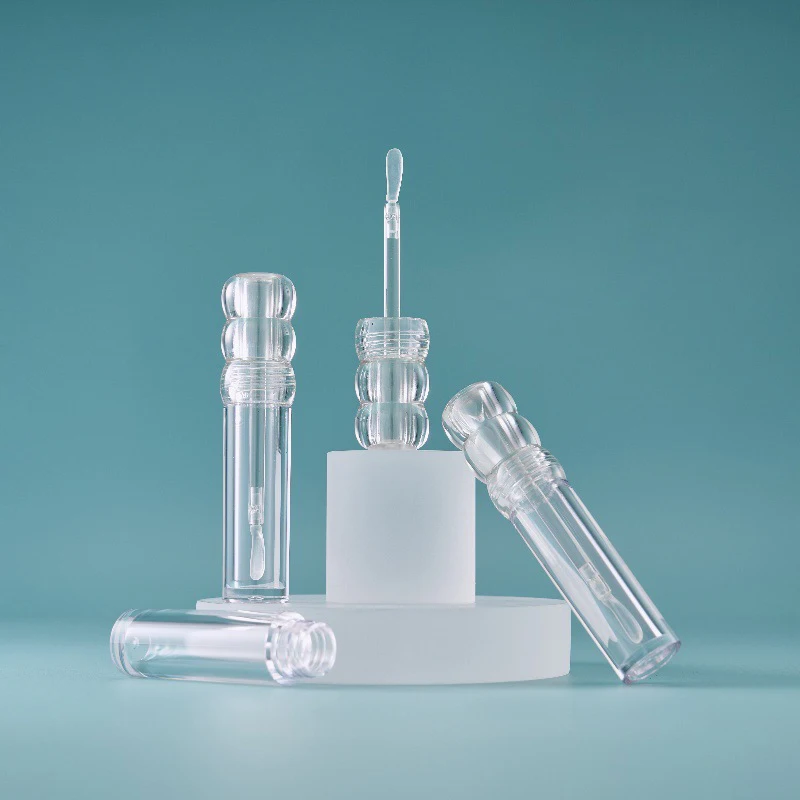 1 pçs tubo de brilho labial vazio transparente 3ml/3.5ml garrafa de esmalte labial batom líquido diy garrafa recarregável recipiente cosmético