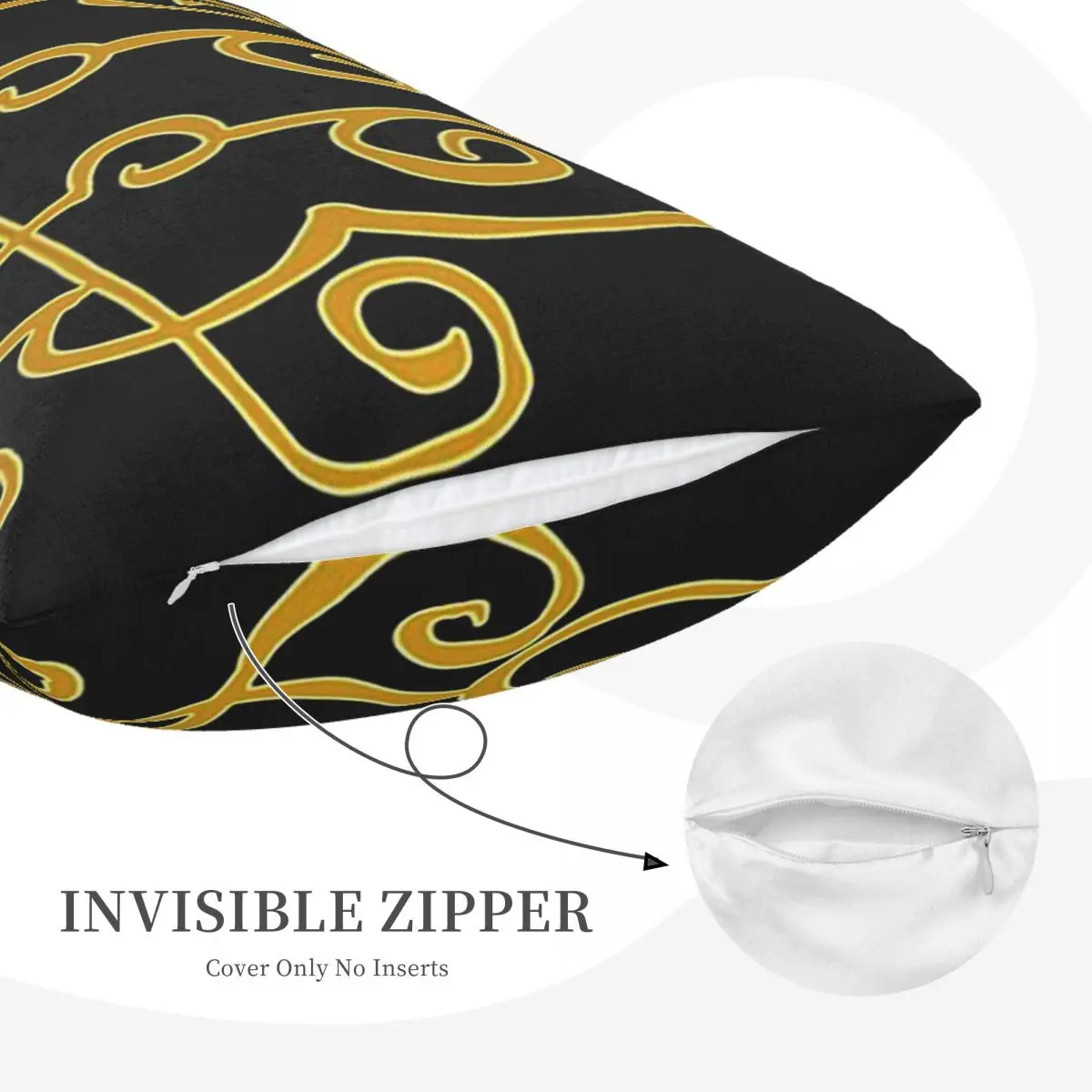The Sigil Of King Paimon Rectangle Pillowcase Cushion Cover Decor Bedroom Bed Home Comfort Throw Pillow