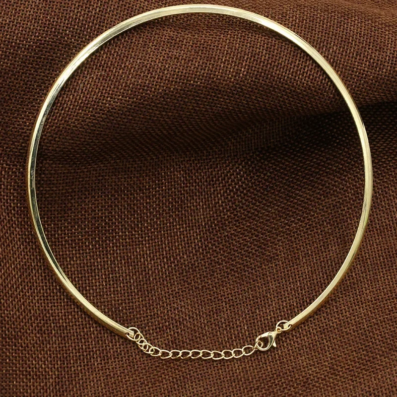 Naszyjnik Collares Bar Collar s Biżuteria Znalezienie Oświadczenie Choker ze stali nierdzewnej dla kobiet